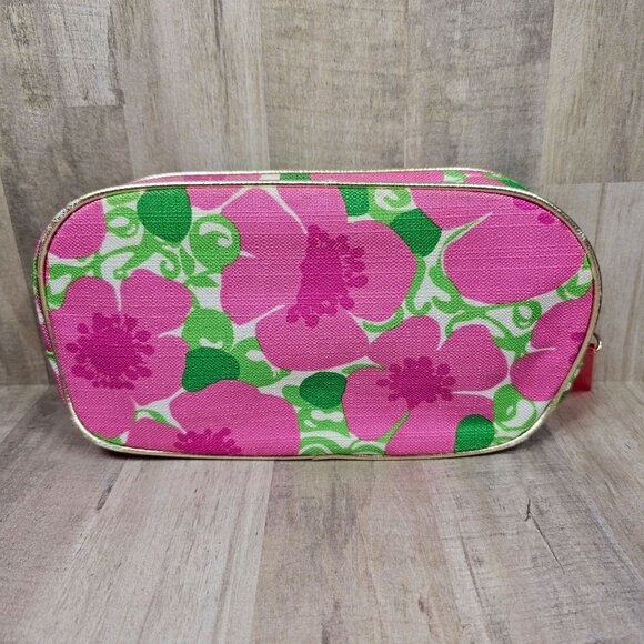 Lilly Pulitzer Estee Lauder Cosmetic Makeup Bag Floral - Picture 2 of 3